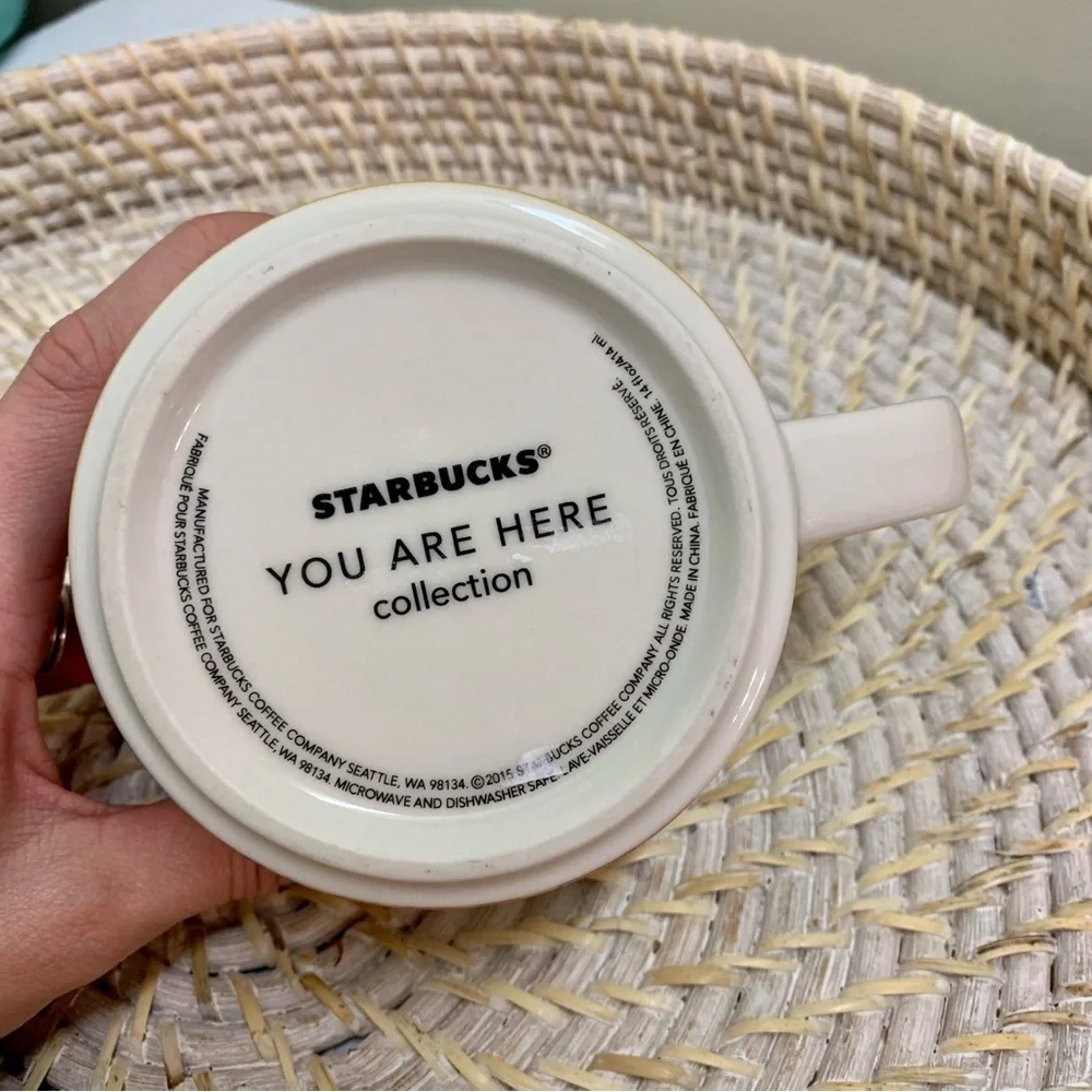 Starbucks Collector’s Coffee Mug - Florida You Are Here series yellow palm trees